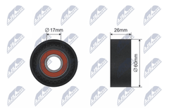 Umlenk Führungsrolle Keilrippenriemen für FORD MITSUBISHI NISSAN OPEL RENAULT
