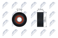 Spannrolle Keilrippenriemen für FORD MITSUBISHI NISSAN OPEL RENAULT VOLVO DACIA