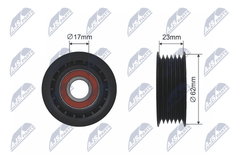 Spannrolle Keilrippenriemen für FORD VOLVO C-MAX II FIESTA VI FOCUS III