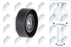 Umlenk Führungsrolle Keilrippenriemen für CHRYSLER JEEP 300C Touring COMMANDER