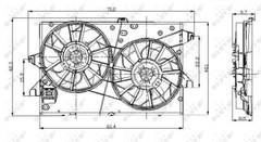 Lüfter Motorkühlung für FORD MONDEO III Stufenheck Turnier