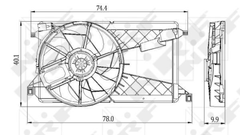 Lüfter Motorkühlung für MAZDA 3 Stufenheck
