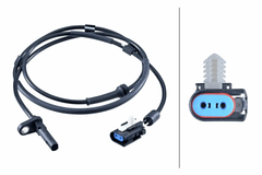 ABS Sensor Raddrehzahl Hinterachse für FORD TRANSIT Kasten Pritsche/Fahrgestell