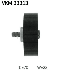 Umlenk Führungsrolle Keilrippenriemen für CITROËN FIAT IVECO PEUGEOT JUMPER I
