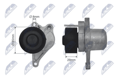 Spannrolle Keilrippenriemen für NISSAN OPEL RENAULT QASHQAI / +2 I X-TRAIL II