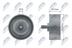 Spannrolle Keilriemen für NISSAN INFINITI 350Z Coupe Roadster 370Z GT-R