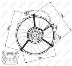 Lüfter Motorkühlung für AUDI A2