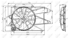 Lüfter Motorkühlung für FORD MONDEO II Stufenheck Turnier III