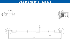 Bremsschlauch Vorderachse links für TOYOTA AYGO X YARIS CROSS