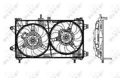 Lüfter Motorkühlung für FIAT PUNTO Kasten/Schrägheck