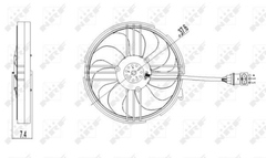 Lüfter Motorkühlung für SEAT VW AROSA LUPO I POLO