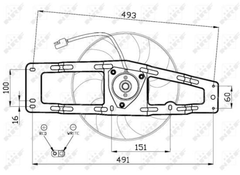 Lüfter Motorkühlung für RENAULT TWINGO I