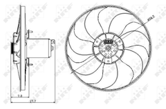 Lüfter Motorkühlung für VW PASSAT B3/B4 Variant