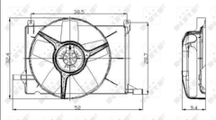 Lüfter Motorkühlung für OPEL CORSA B Caravan TIGRA COMBO
