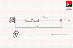 Zylinderkopfschraubensatz für NISSAN OPEL RENAULT PRIMASTAR Bus