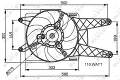 Lüfter Motorkühlung für FIAT SEICENTO / 600
