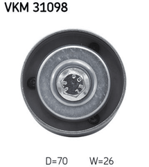 Umlenk Führungsrolle Keilrippenriemen für SEAT SKODA VW ALHAMBRA IBIZA IV SC ST
