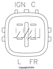 Lichtmaschine Generatorregler für TOYOTA