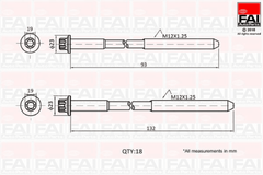 Zylinderkopfschraubensatz für HYUNDAI KIA TERRACAN CARNIVAL I II / GRAND III