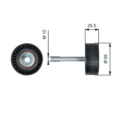 Umlenk Führungsrolle Keilrippenriemen für CITROËN FIAT OPEL PEUGEOT NEMO