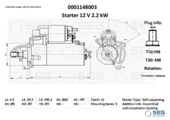 Anlasser Starter für OPEL VAUXHALL GENERAL MOTORS
