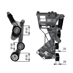 Riemenspanner Keilrippenriemen für MERCEDES-BENZ A-KLASSE B-KLASSE Sports Tourer