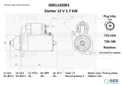 Anlasser Starter für AUDI SEAT SKODA VW A1 IBIZA IV ST TOLEDO FABIA II Combi