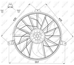 Lüfter Motorkühlung für JEEP GRAND CHEROKEE II