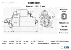 Anlasser Starter für BMW 1 3 Touring