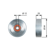 Spannrolle Keilrippenriemen für NISSAN ALMERA II Hatchback TINO MICRA PRIMERA