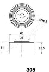 Riemenspanner Zahnriemen für MAZDA KIA ASIA MOTORS 626 II Hatchback III Coupe