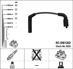 Zündleitungssatz für CHEVROLET DAEWOO AVEO / KALOS Schrägheck Stufenheck