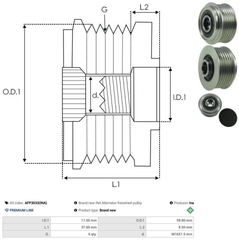 Lichtmaschine Generatorfreilauf für HYUNDAI (BEIJING)