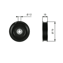 Spannrolle Keilrippenriemen für NISSAN RENAULT TRUCKS NAVARA NP300 Pick-up
