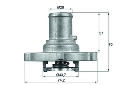 Thermostat Kühlmittel für FIAT LANCIA AUTOBIANCHI BRAVA BRAVO I IDEA MAREA