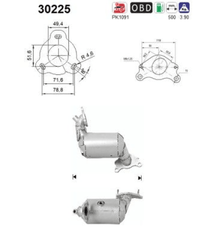 Katalysator für NISSAN RENAULT DACIA JUKE MICRA V PULSAR Schrägheck QASHQAI II