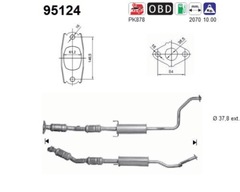 Katalysator für TOYOTA PRIUS Liftback
