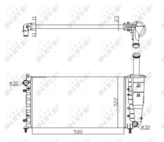 Kühler Motorkühlung für FIAT PUNTO Kasten/Schrägheck