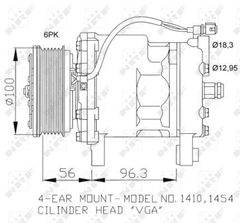 Kompressor Klimaanlage für SEAT VW AROSA CORDOBA IBIZA II LUPO I POLO III