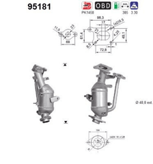 Katalysator für TOYOTA YARIS CROSS