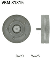 Umlenk Führungsrolle Keilrippenriemen für AUDI SEAT VW A4 Allroad B8 Avant A5