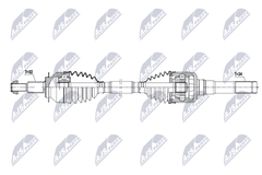 Antriebswelle Hinterachse links für FORD USA MUSTANG Coupe Convertible