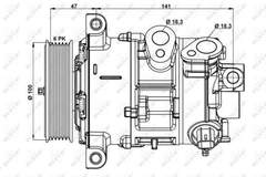 Kompressor Klimaanlage für DODGE JEEP CALIBER COMPASS PATRIOT