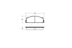 Bremsbelagsatz Scheibenbremse Vorderachse für FIAT FSO LANCIA SEAT ZASTAVA 124