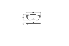Bremsbelagsatz Scheibenbremse Hinterachse für HONDA ACCORD III Aerodeck CIVIC