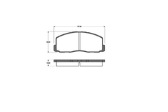 Bremsbelagsatz Scheibenbremse Vorderachse für MITSUBISHI COLT II III CORDIA