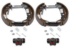 Bremsbackensatz Hinterachse für CHEVROLET OPEL CORSA Stufenheck ASTRA F CC B
