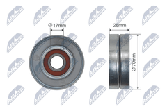 Spannrolle Keilrippenriemen für OPEL CHEVROLET ADAM AGILA ASTRA G Stufenheck
