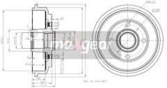 Bremstrommel Hinterachse für FORD MAZDA FIESTA V FUSION Van 2