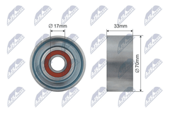 Spannrolle Keilrippenriemen für HONDA ACCORD VII Tourer VIII CIVIC Hatchback